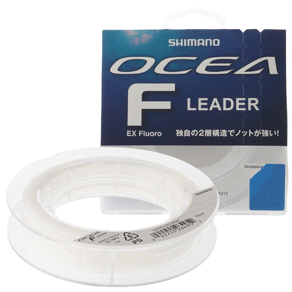 50m Spool of 20lb Shimano EX Fluoro Ocea F Leader Fluorocarbon Fishing  Leader
