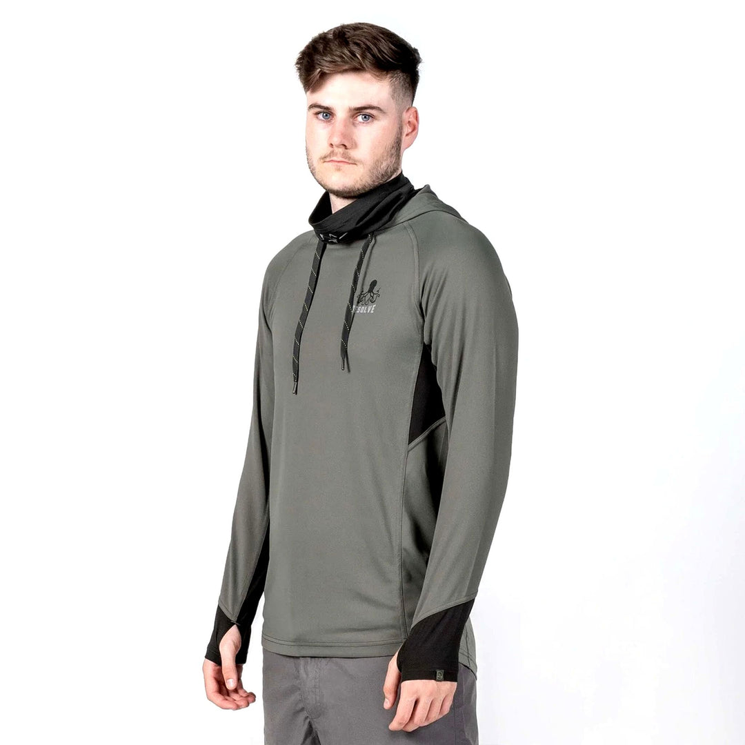 Desolve Fish Face Hoodie Greywacke